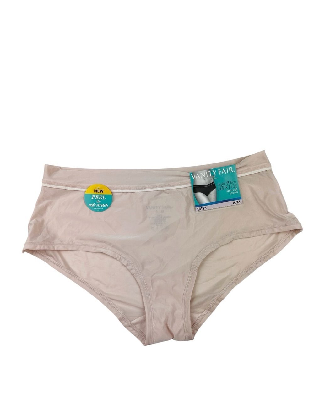 Vanity Fair Light & Luxe Hipster Panty Size 6 / Medium Style 18195